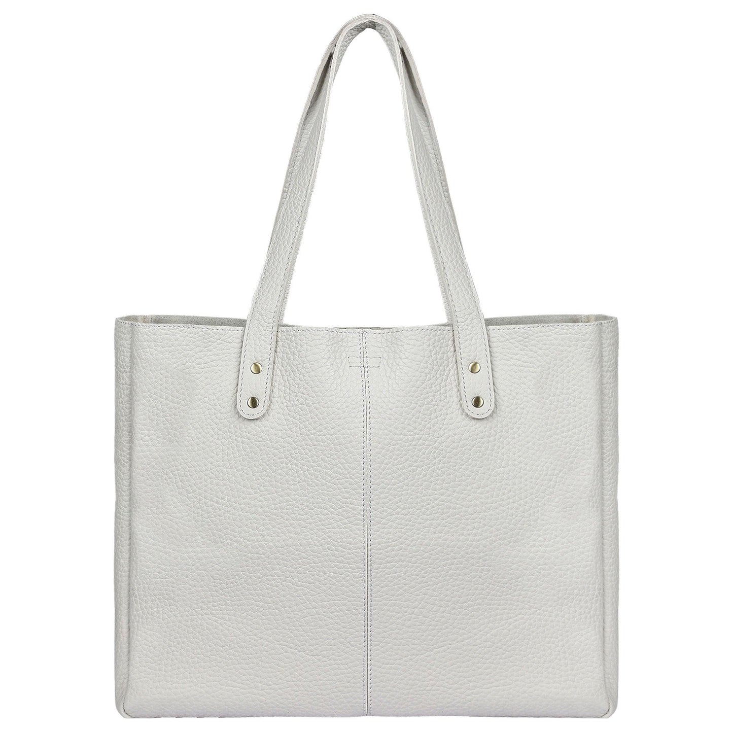 15-inch Leather Shoulder Bag Tote - Buy the Bag and More