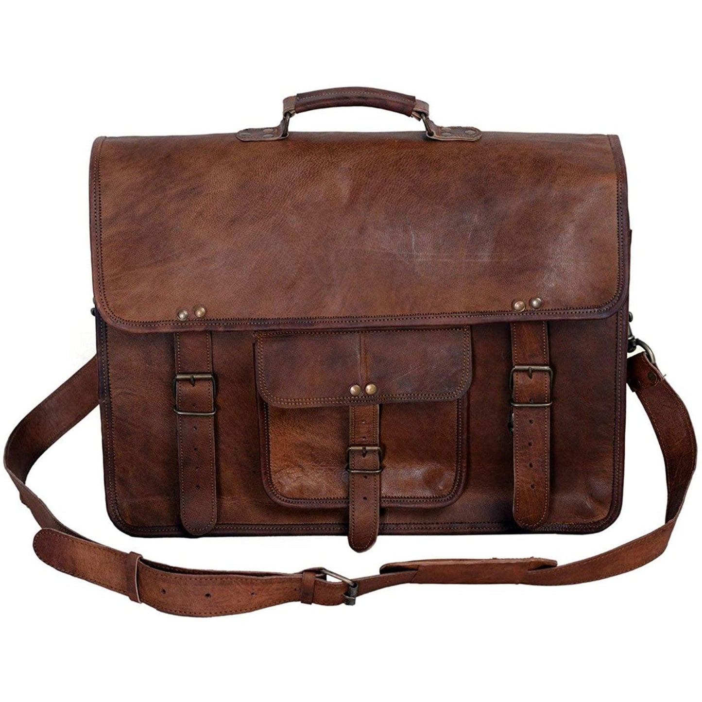 18-Inch Leather Briefcase - Buy the Bag and More