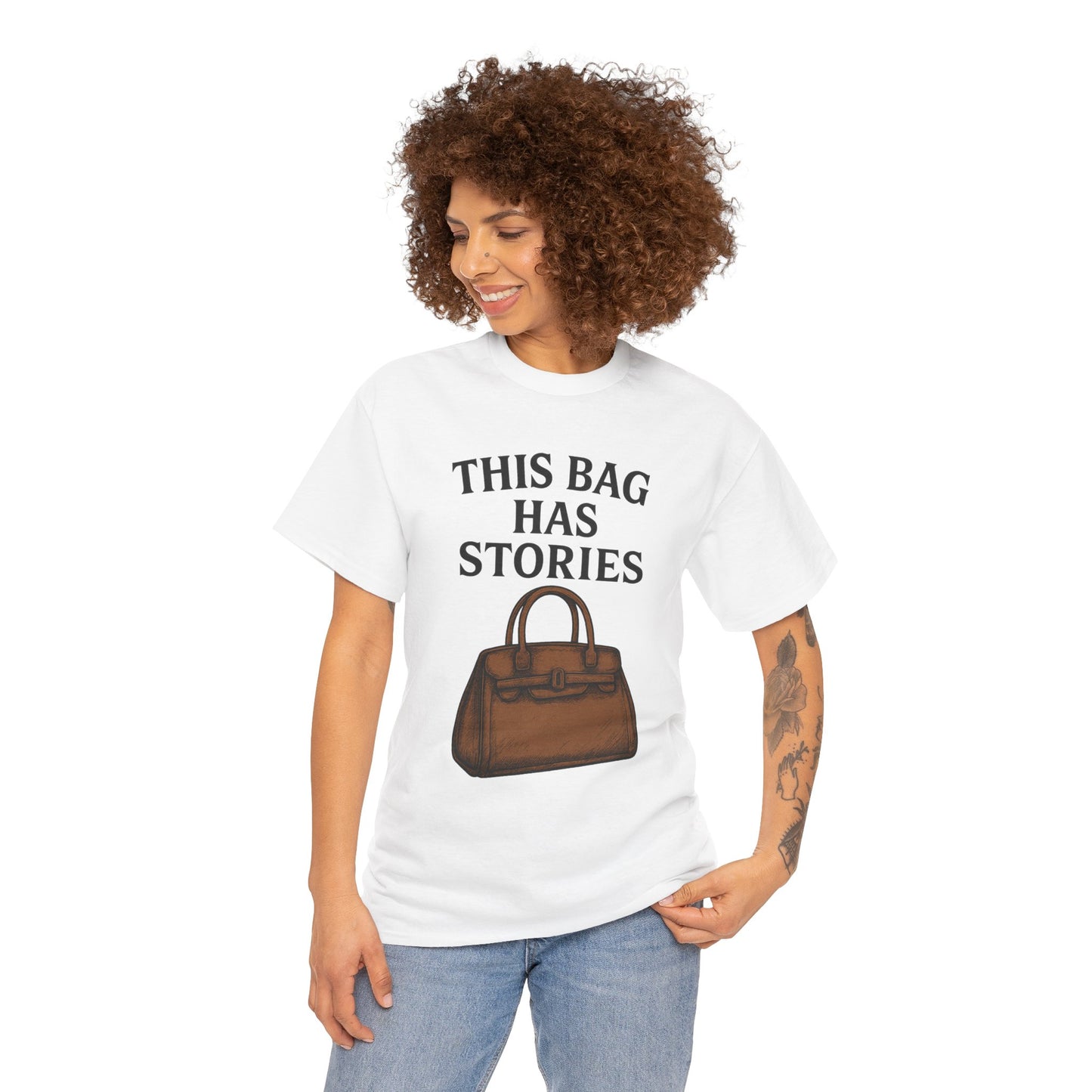 This Bag Has Stories Heavy Cotton Tee