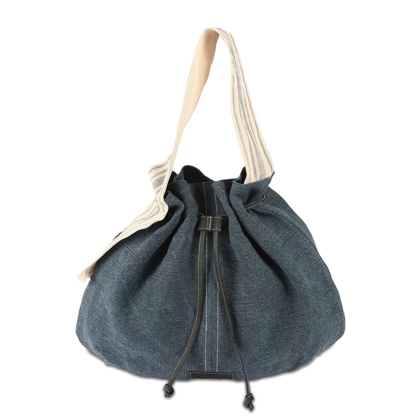 KomalC Tote Bag made with high-quality Jute - Stylish, Eco-friendly & spacious design for everyday use | Shopping | Travel (Delphinium)