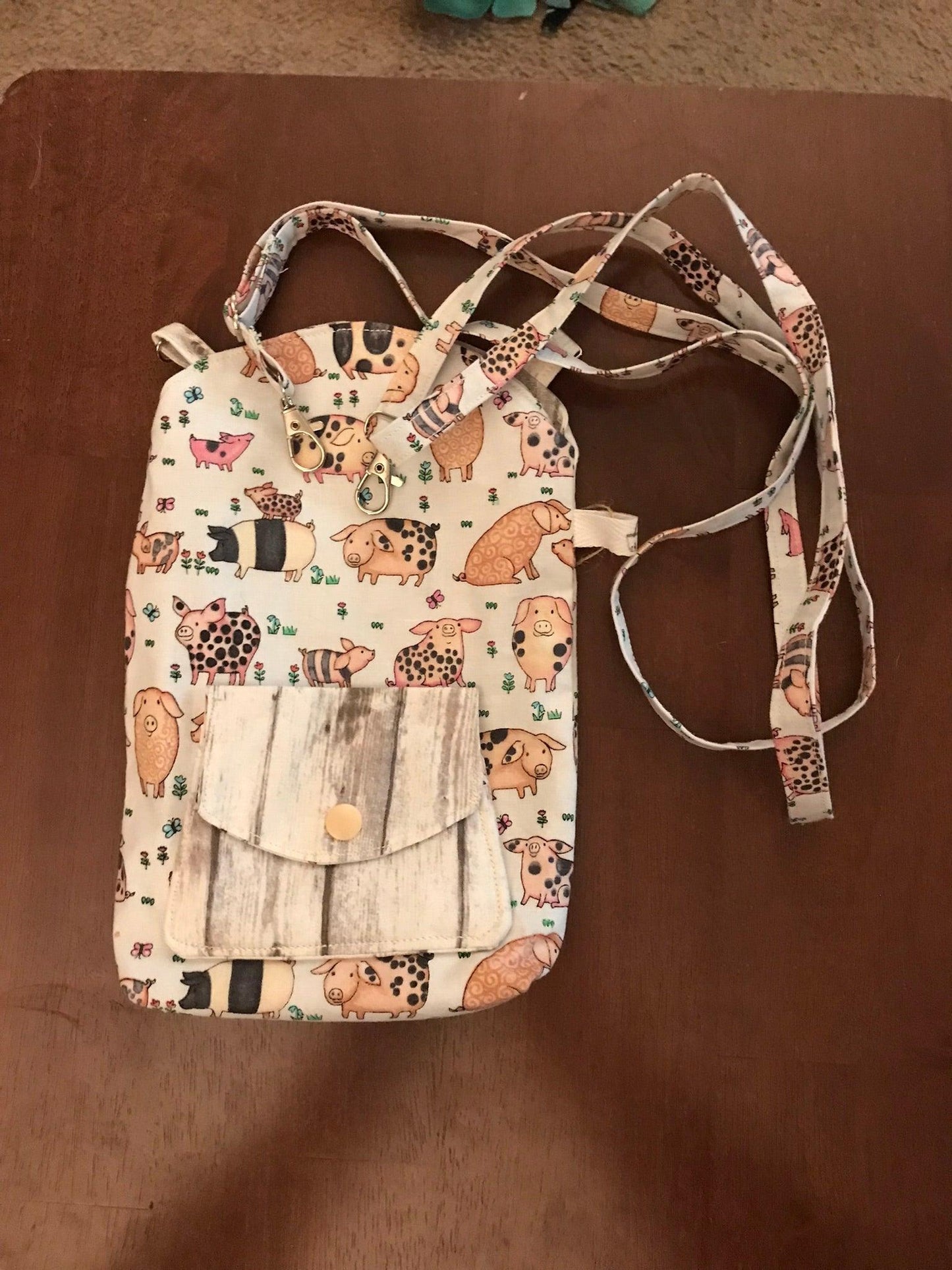 Hand-Crafted Crossbody Phone Bag with Attached Mini Wallet - Buy the Bag and More