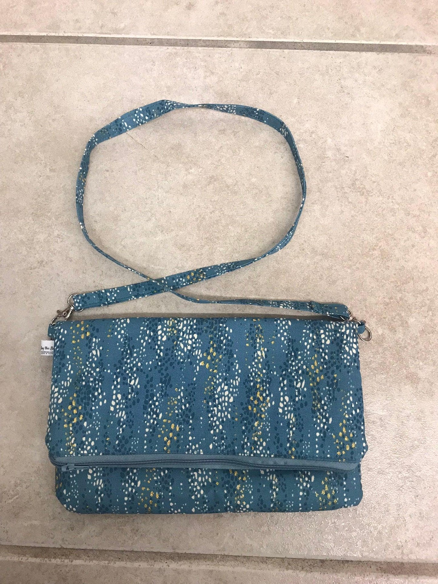 Hand-Crafted Large Shoulder Bag- Top Folding Clutch - Buy the Bag and More