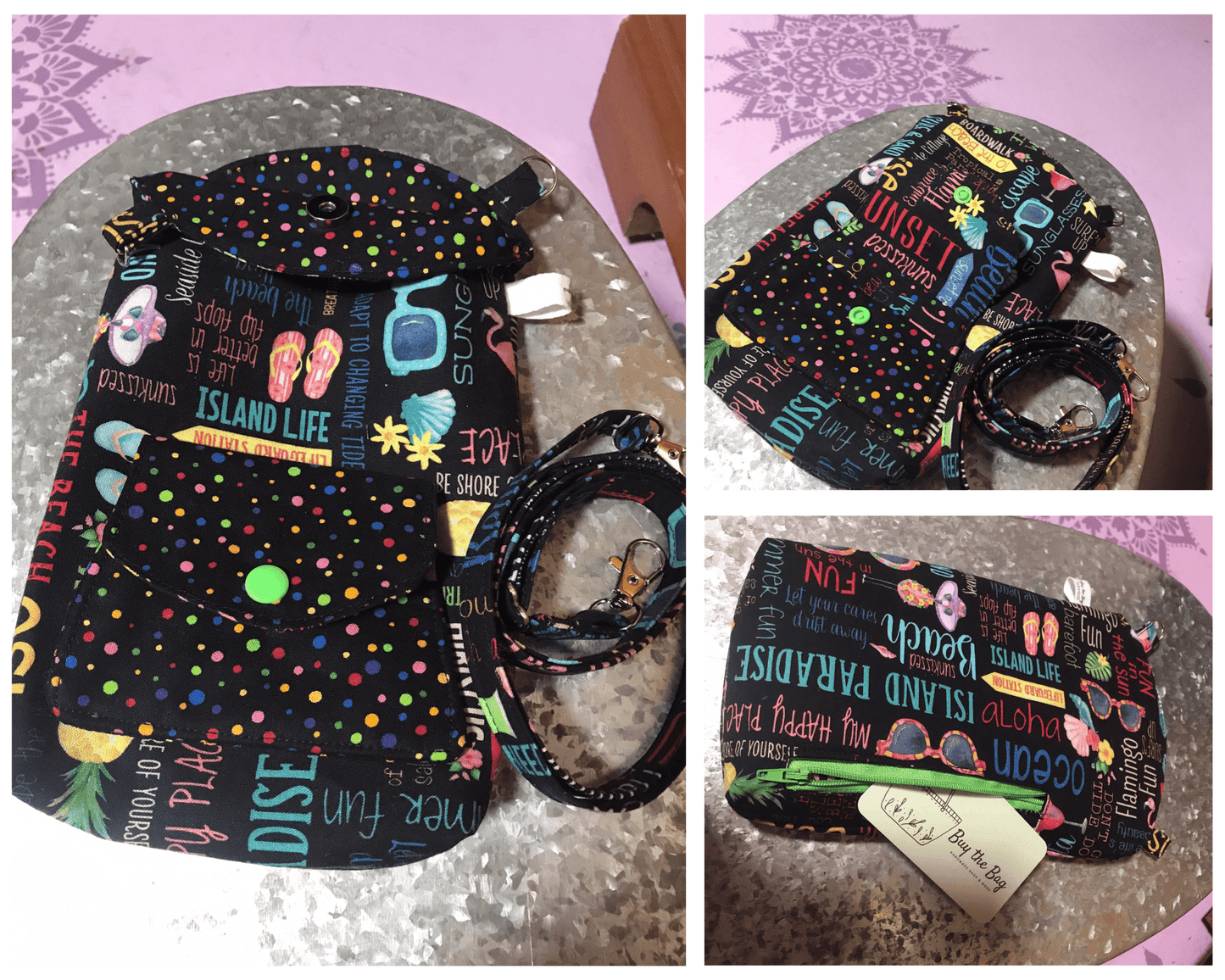 Hand-Crafted Crossbody Phone Bag with Attached Mini Wallet - Buy the Bag and More