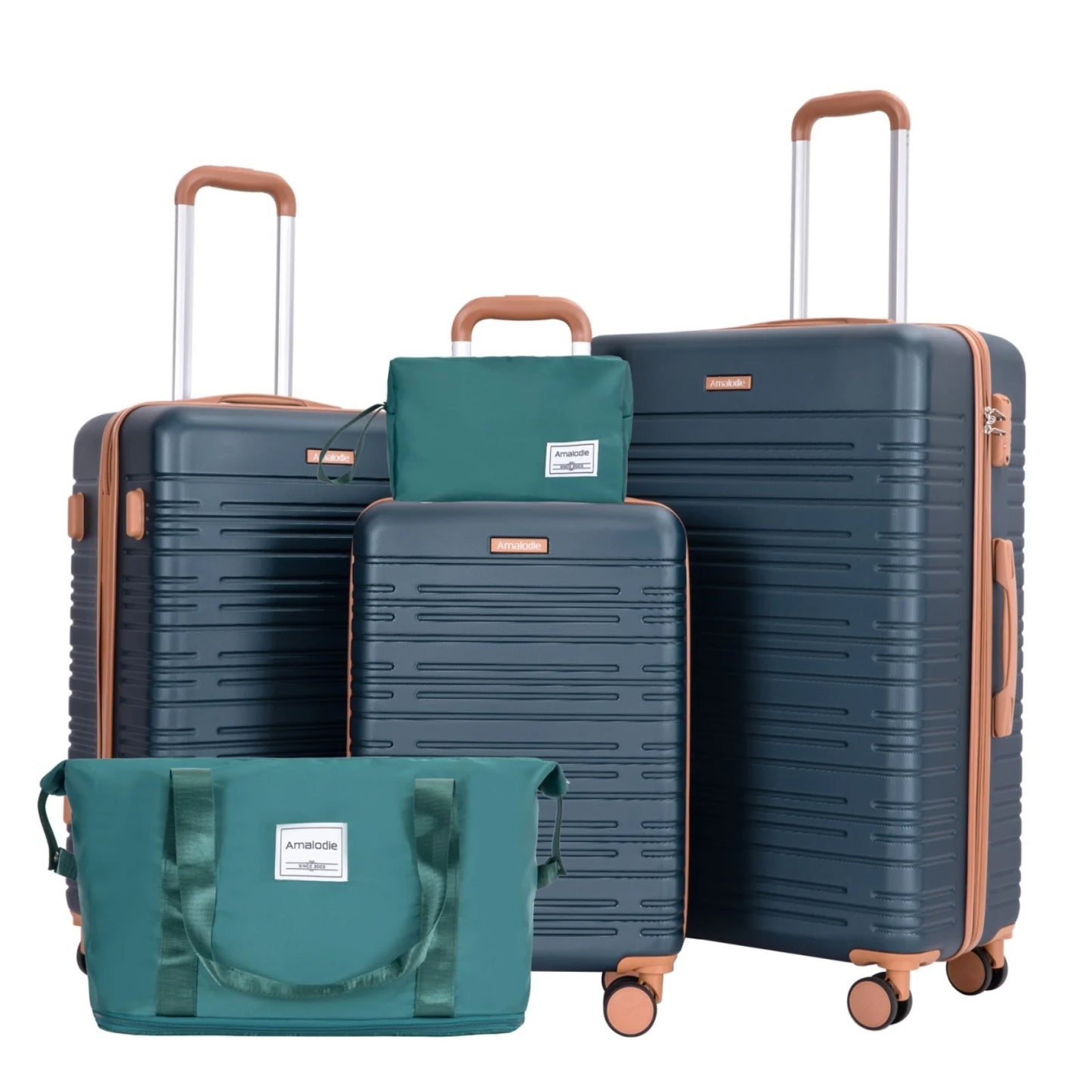 5 Piece hardshell luggage set