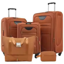 Soft side 4-piece Luggage Set Orange