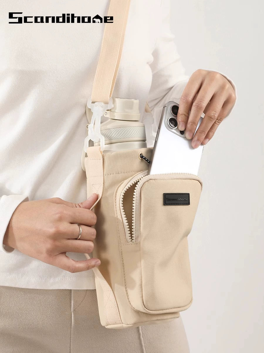 Ultimate Versatile Bottle Bag with Utility Pouch crossbody