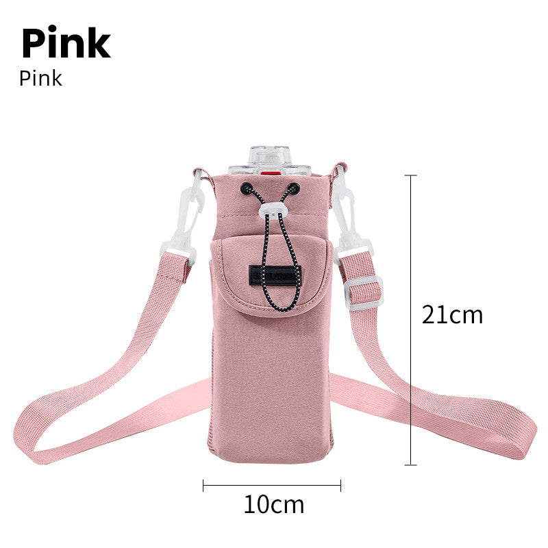 Ultimate Versatile Bottle Bag with Utility Pouch pink