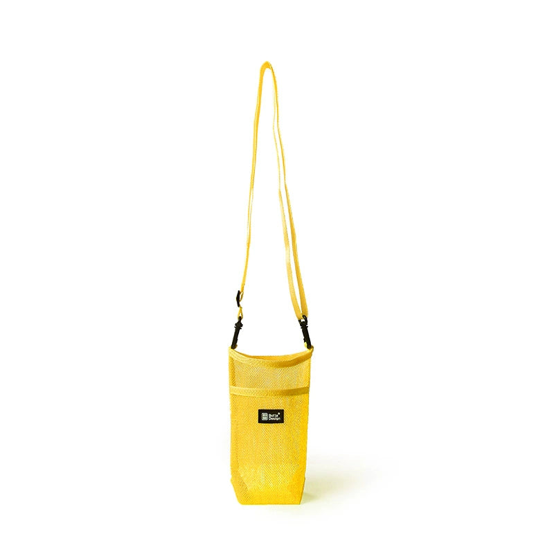 Ultimate Versatile Bottle Bag with Utility Pouch simple yellow