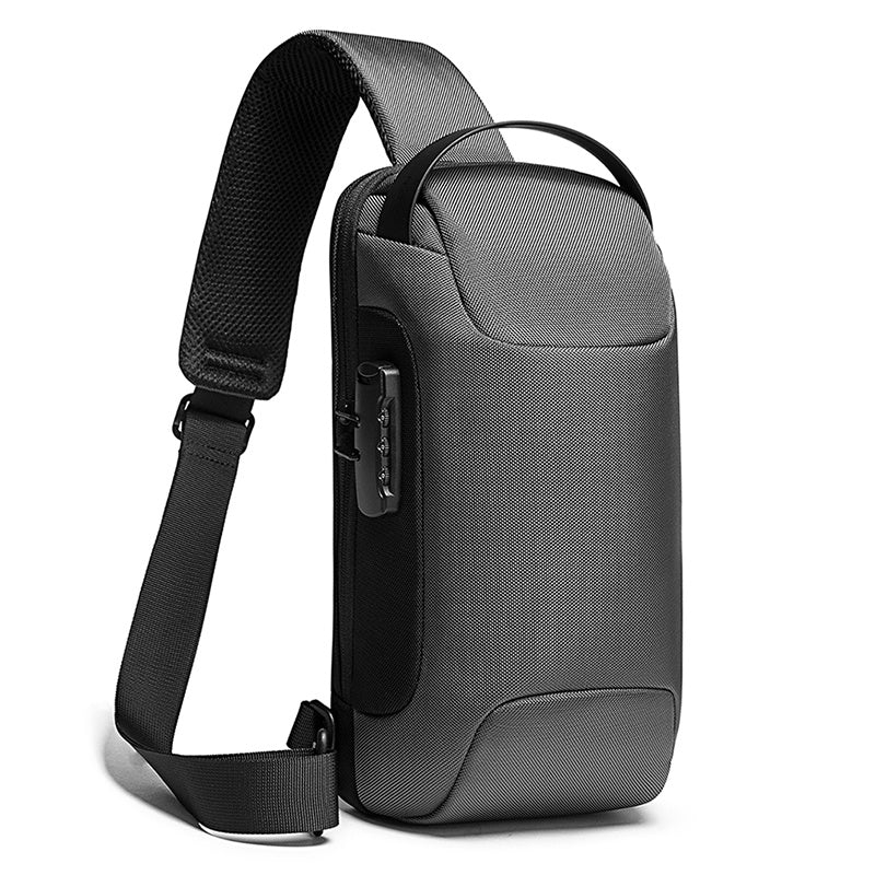 Waterproof Shoulder Sling Bag Grey