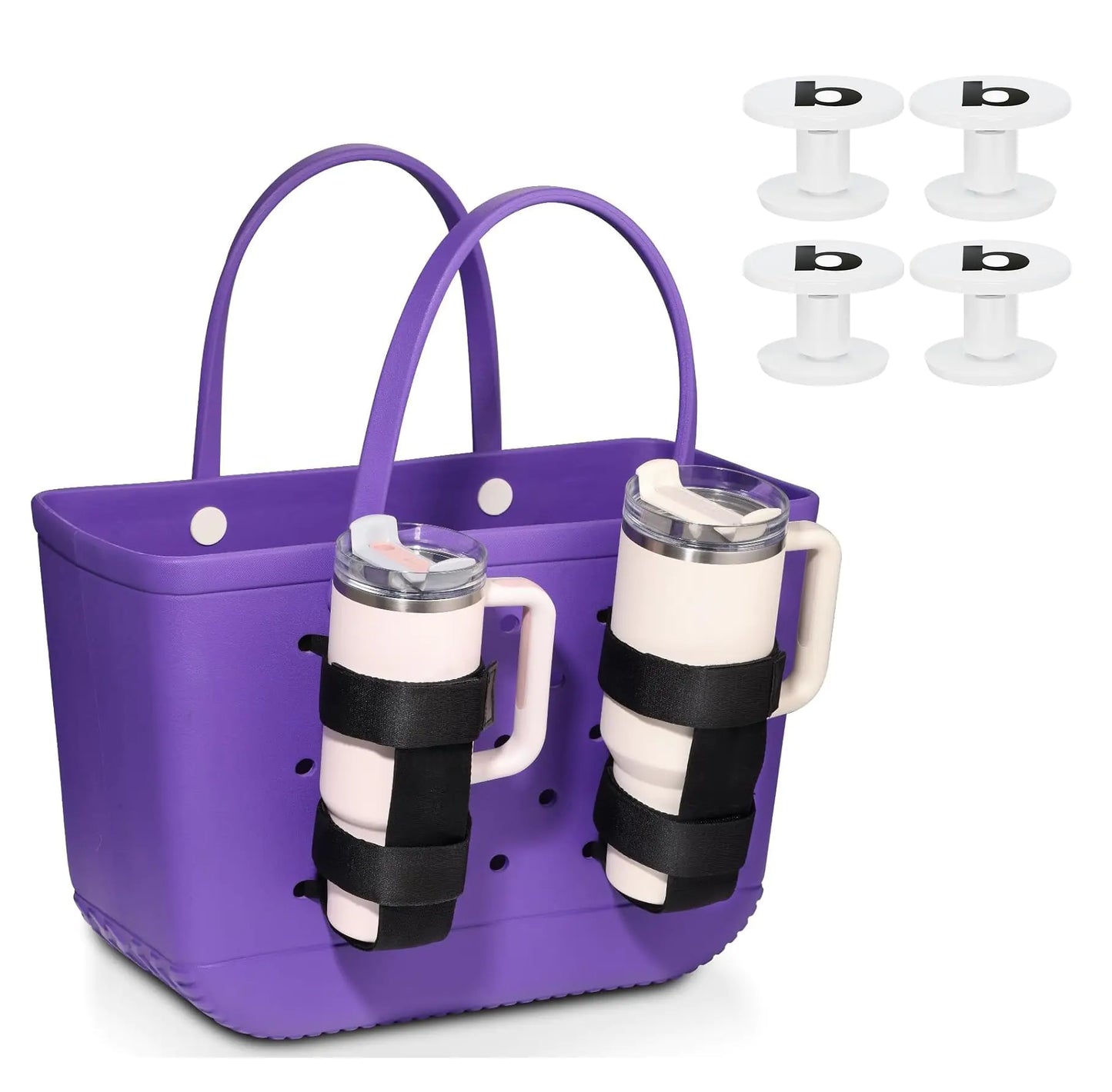 Bogg Bag Cup Holder & Button Set - Adjustable 40oz Fit