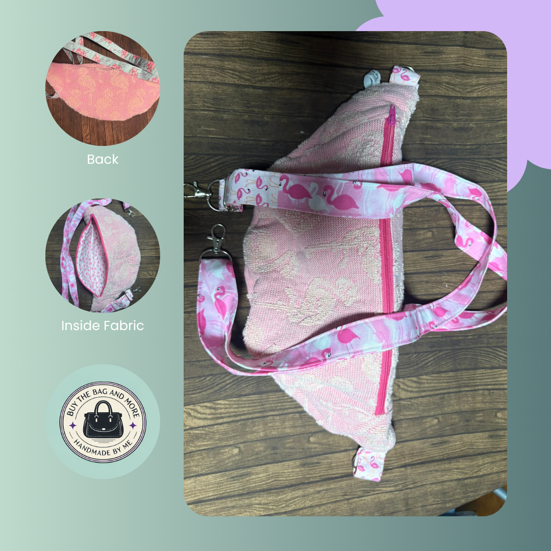 Hand-Crafted Towel Waist Bag – Upcycled Beach Belt Bag