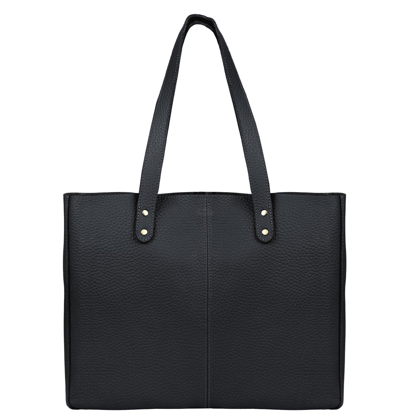 15-inch Leather Shoulder Bag Tote - Buy the Bag and More