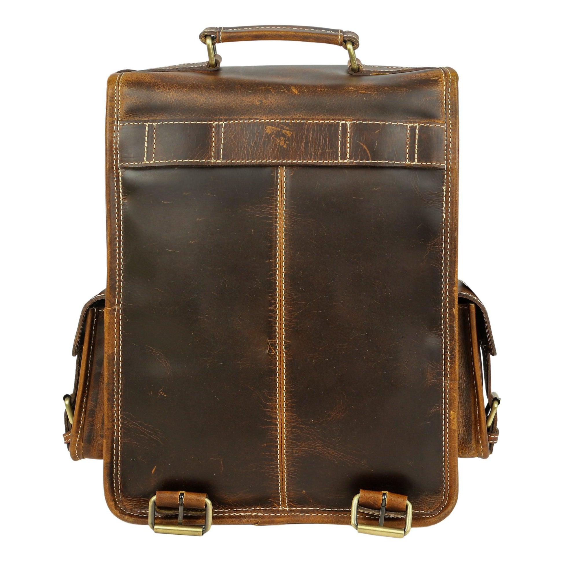 Leather Backpack Rucksack Travel Laptop Camping School College Bag for Men Women - Buy the Bag and More