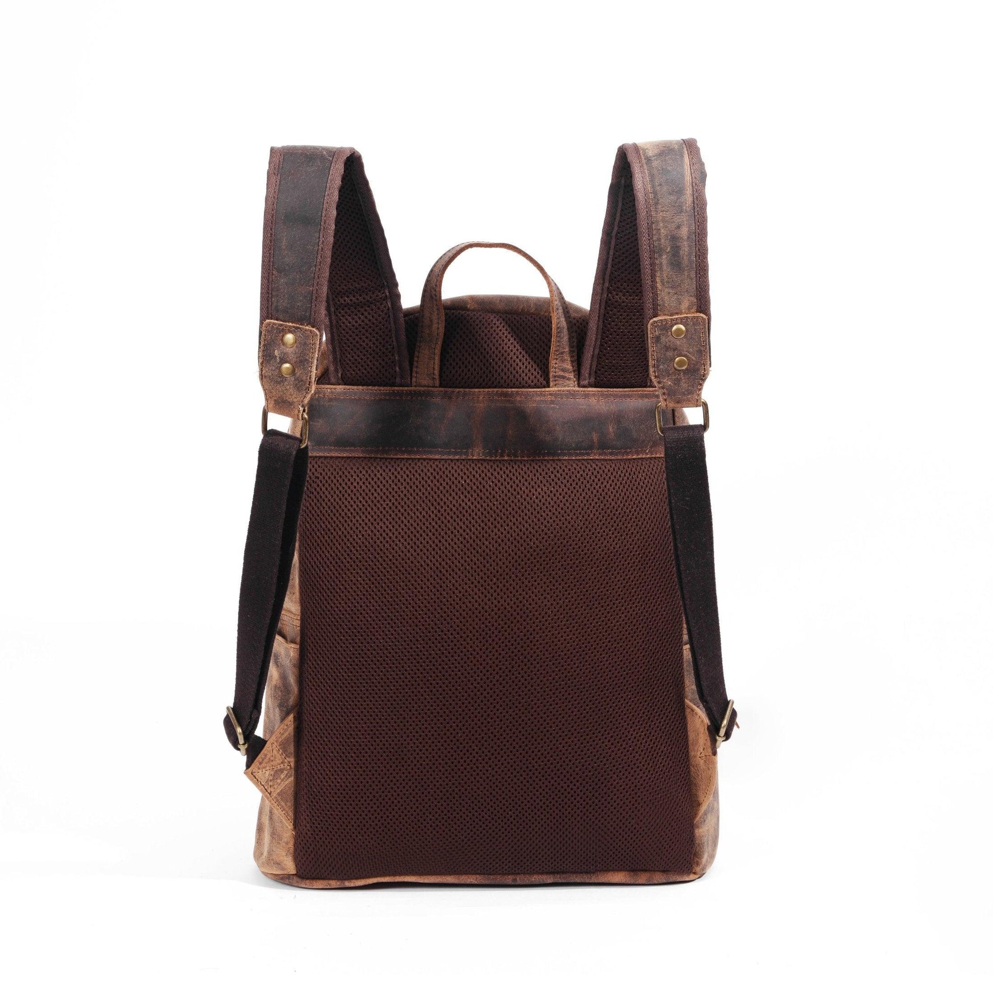 15-Inch Genuine Leather Backpack – Versatile Rucksack & Laptop Bag for Women and Men, Ideal for Travel, School, College, Hiking, and Camping - Buy the Bag and More