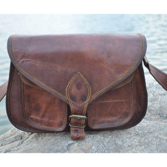 Leather Purse Women Shoulder Bag Crossbody Satchel Ladies Tote Travel Purse (10 Inch) - Buy the Bag and More