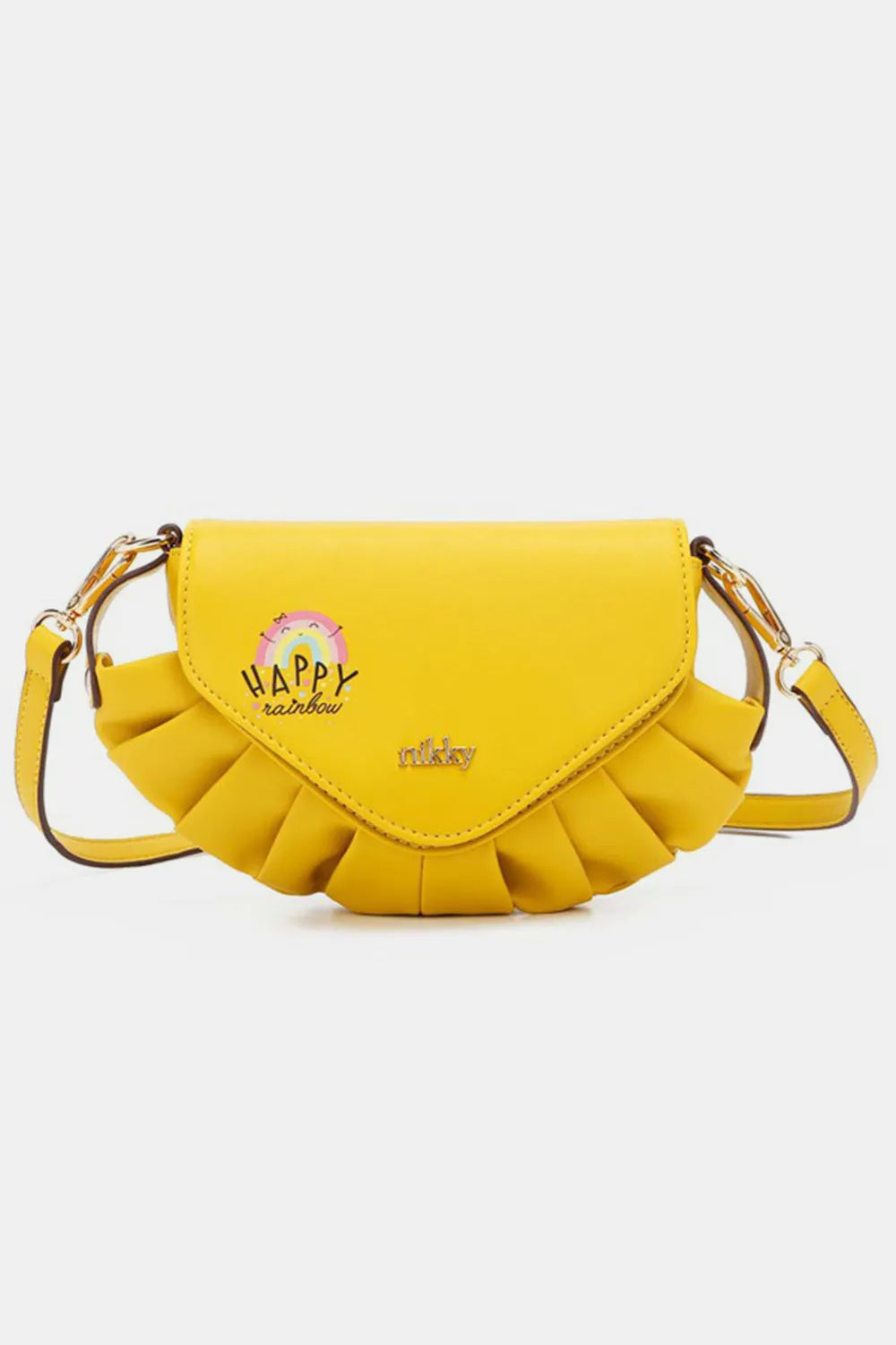 Nicole Lee USA Graphic Crossbody Bag-Yellow