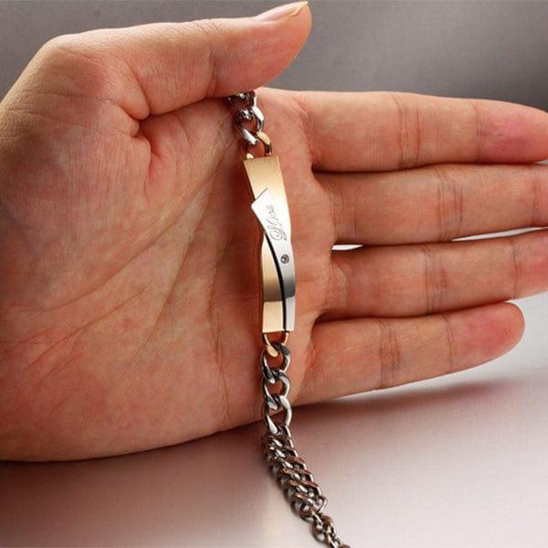 Romantic Stainless Steel Couples Bracelet - Buy the Bag and More