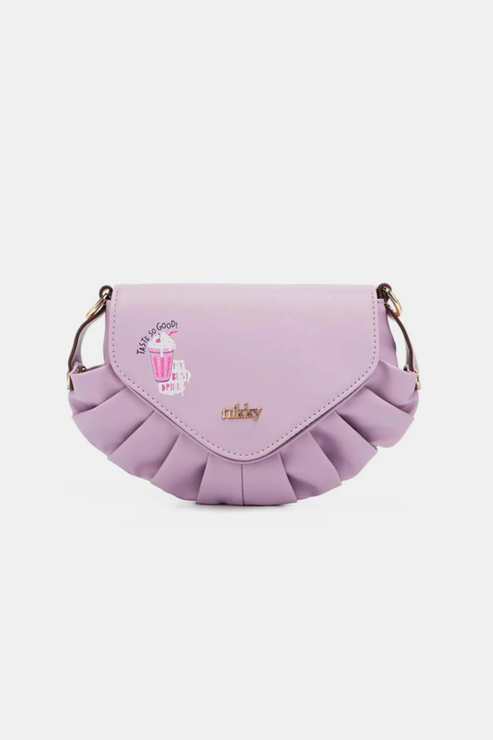 Nicole Lee USA Graphic Crossbody Bag-Lavender