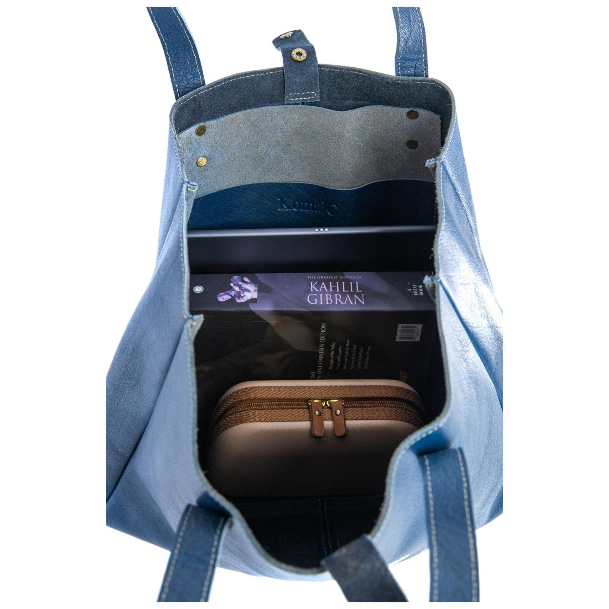 15-inch Leather Shoulder Bag Tote - Buy the Bag and More