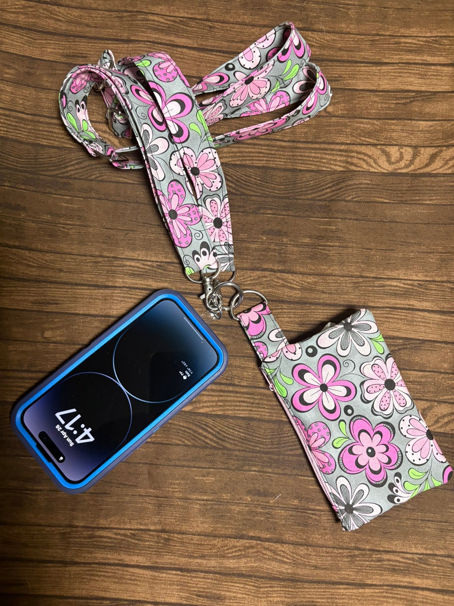 Phone lanyard with attached zipper Wallet-Buy the Bag and More Back