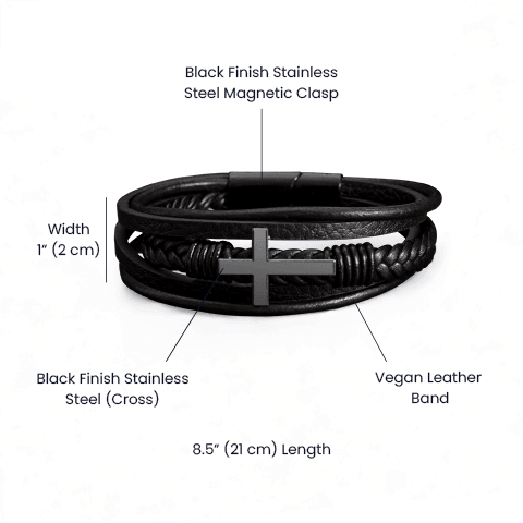 Cross Leather Bracelet - Buy the Bag and More