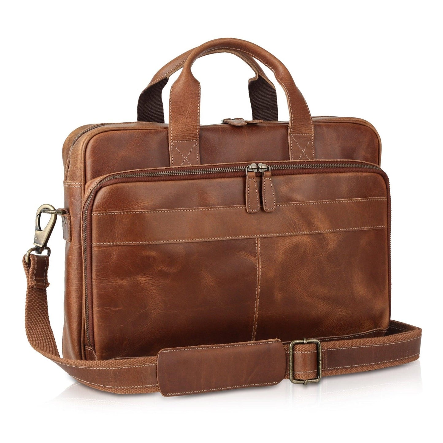 16-Inch Leather Briefcase - Buy the Bag and More