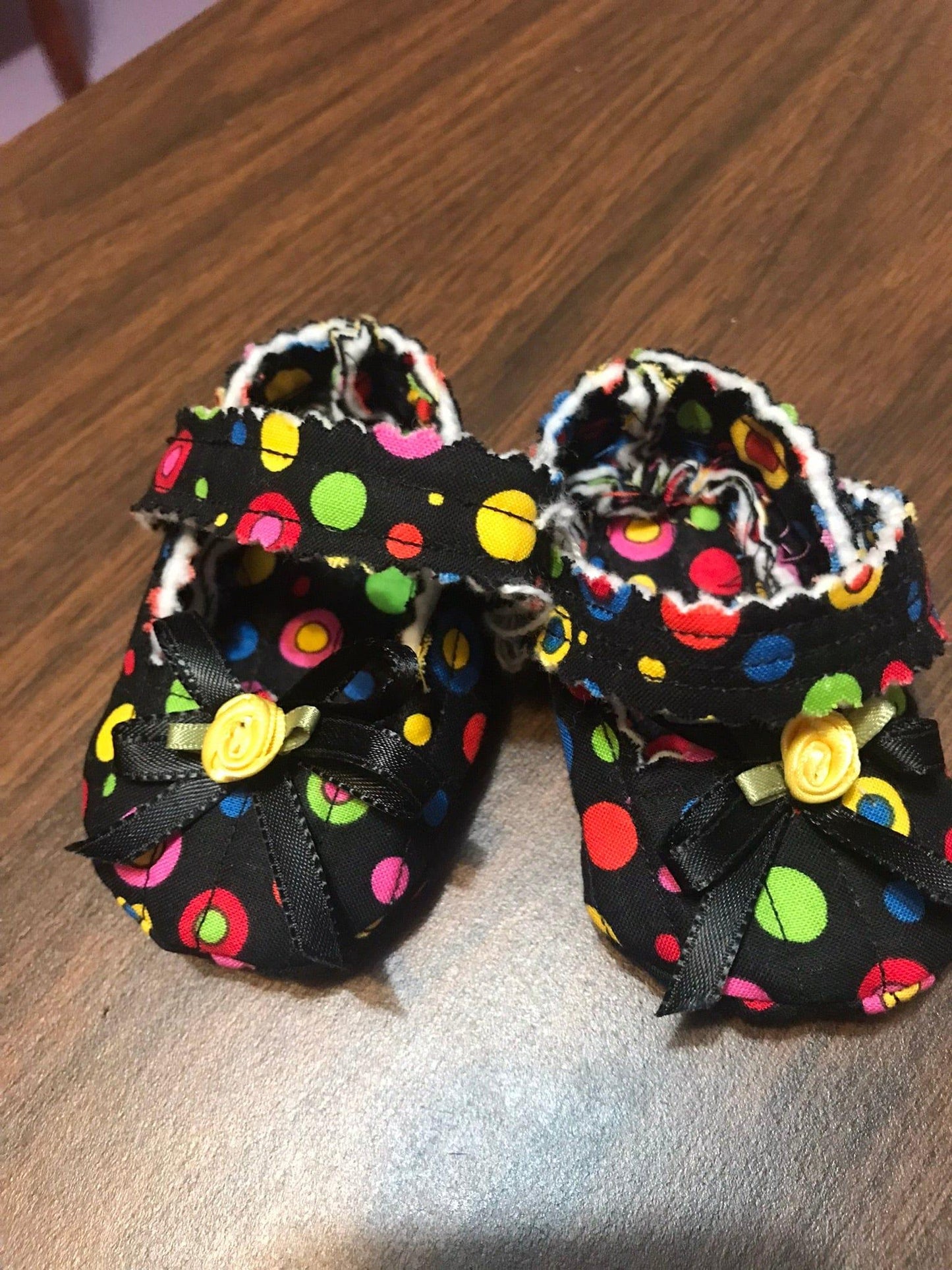 Hand-Crafted Quilted Newborn Velcro-Latch Shoes - Buy the Bag and More