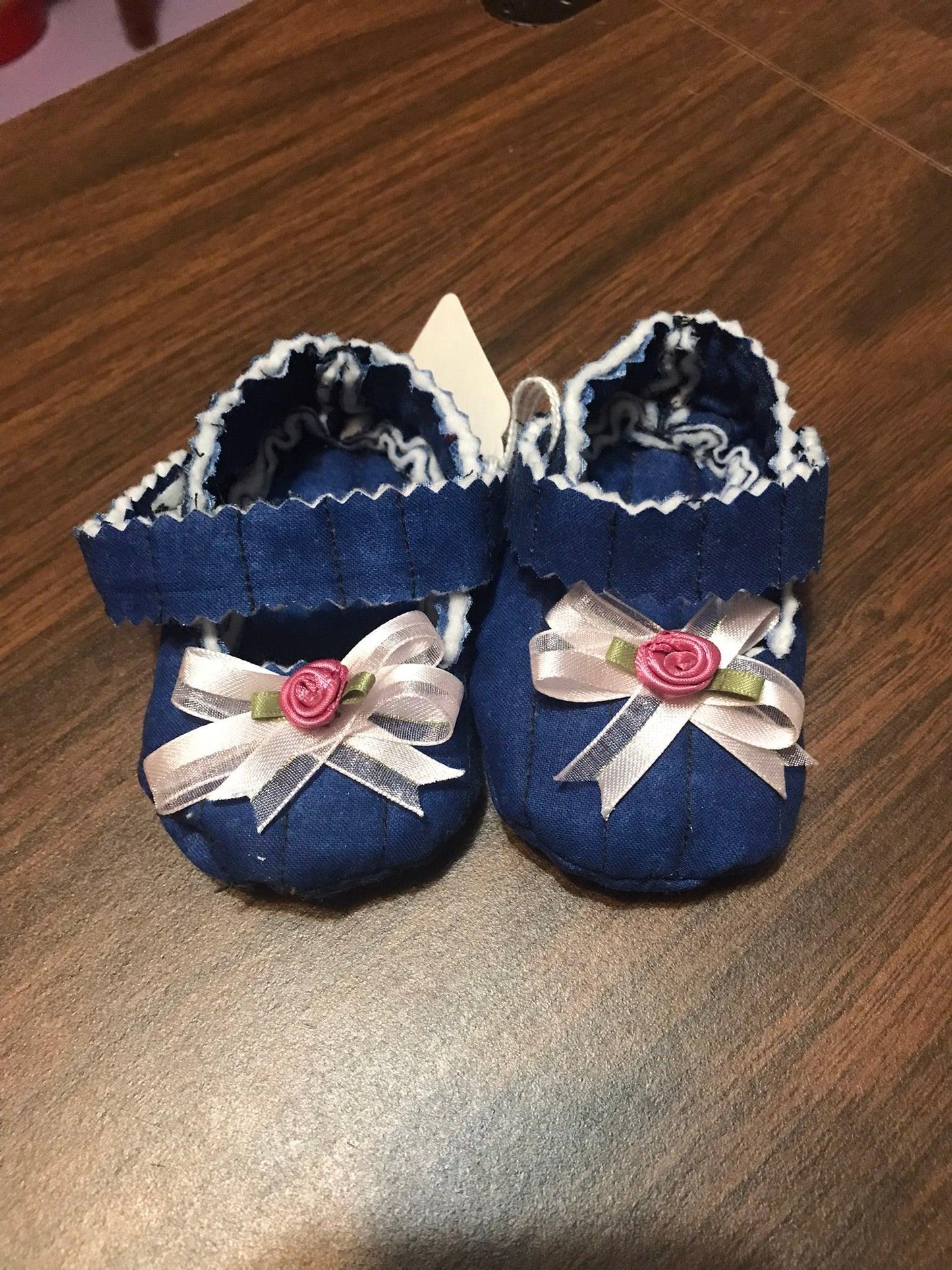 Hand-Crafted Quilted Newborn Velcro-Latch Shoes - Buy the Bag and More