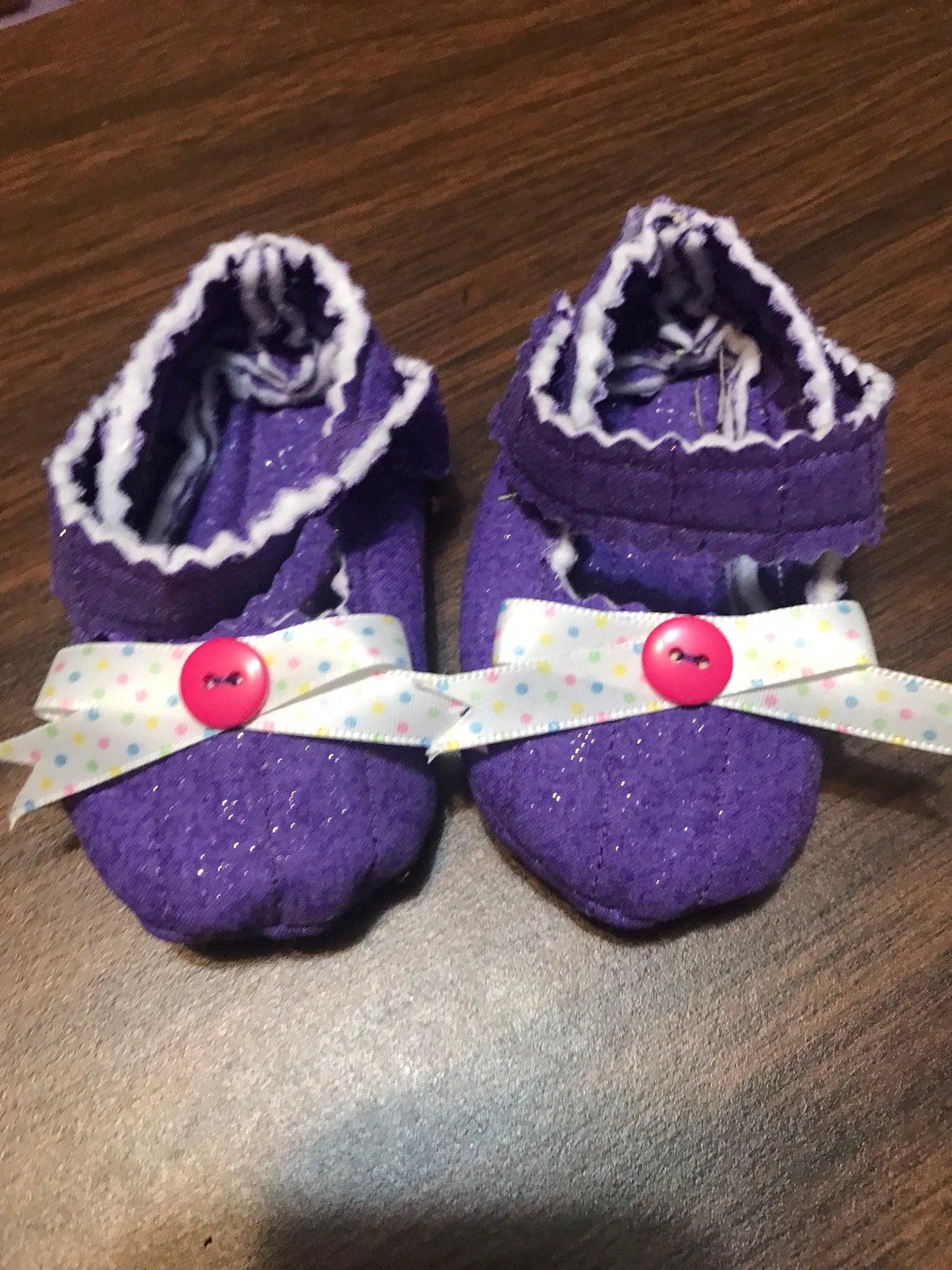 Hand-Crafted Quilted Newborn Velcro-Latch Shoes - Buy the Bag and More
