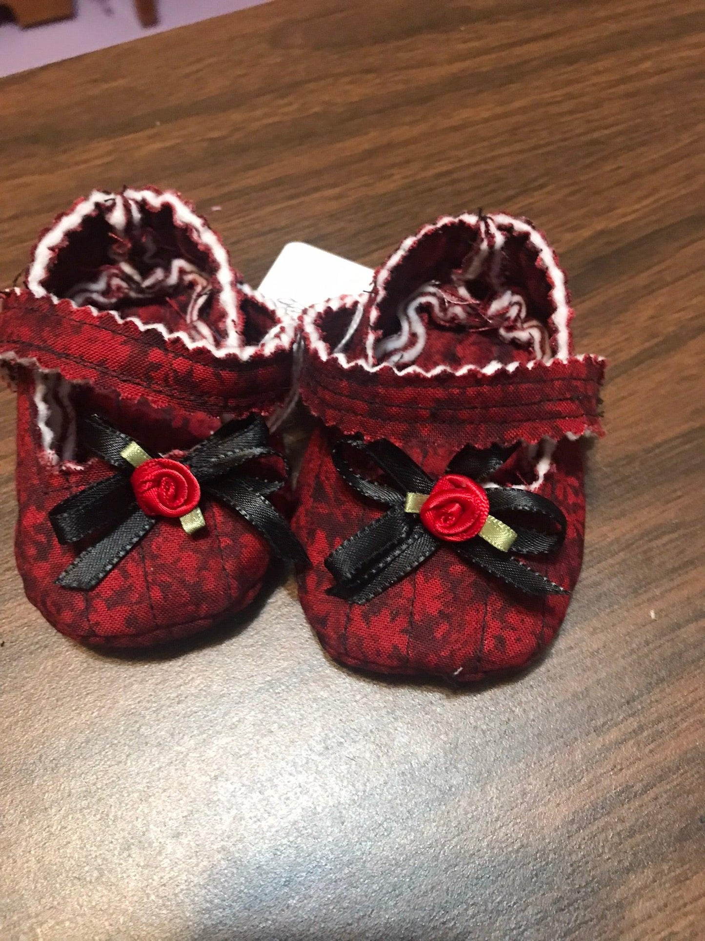 Hand-Crafted Quilted Newborn Velcro-Latch Shoes - Buy the Bag and More