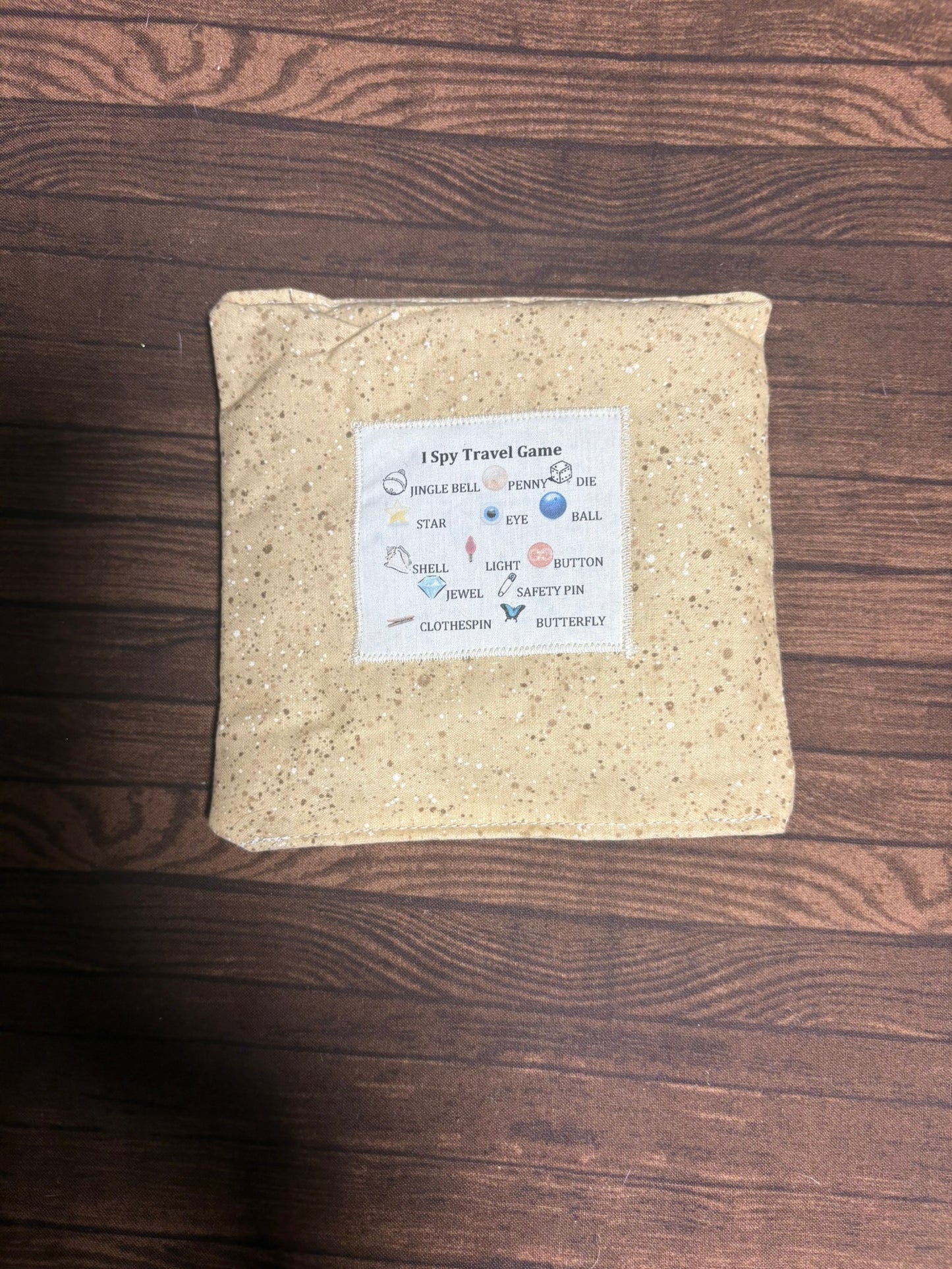 Hand-Crafted I Spy Travel Game – Kids Sensory Search Bean Bag