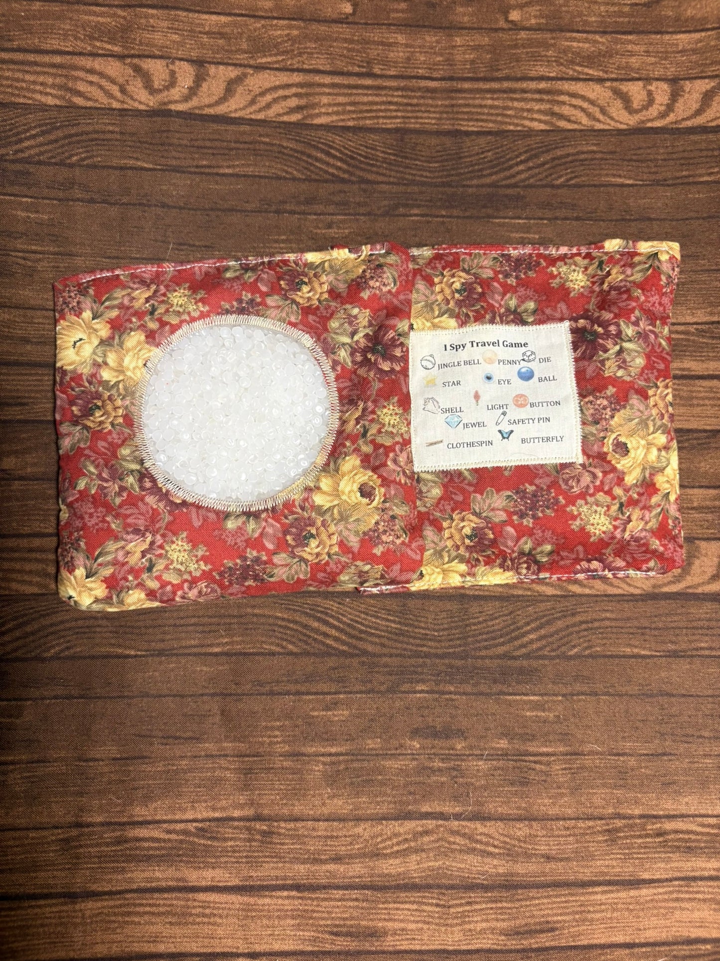 Hand-Crafted I Spy Travel Game – Kids Sensory Search Bean Bag