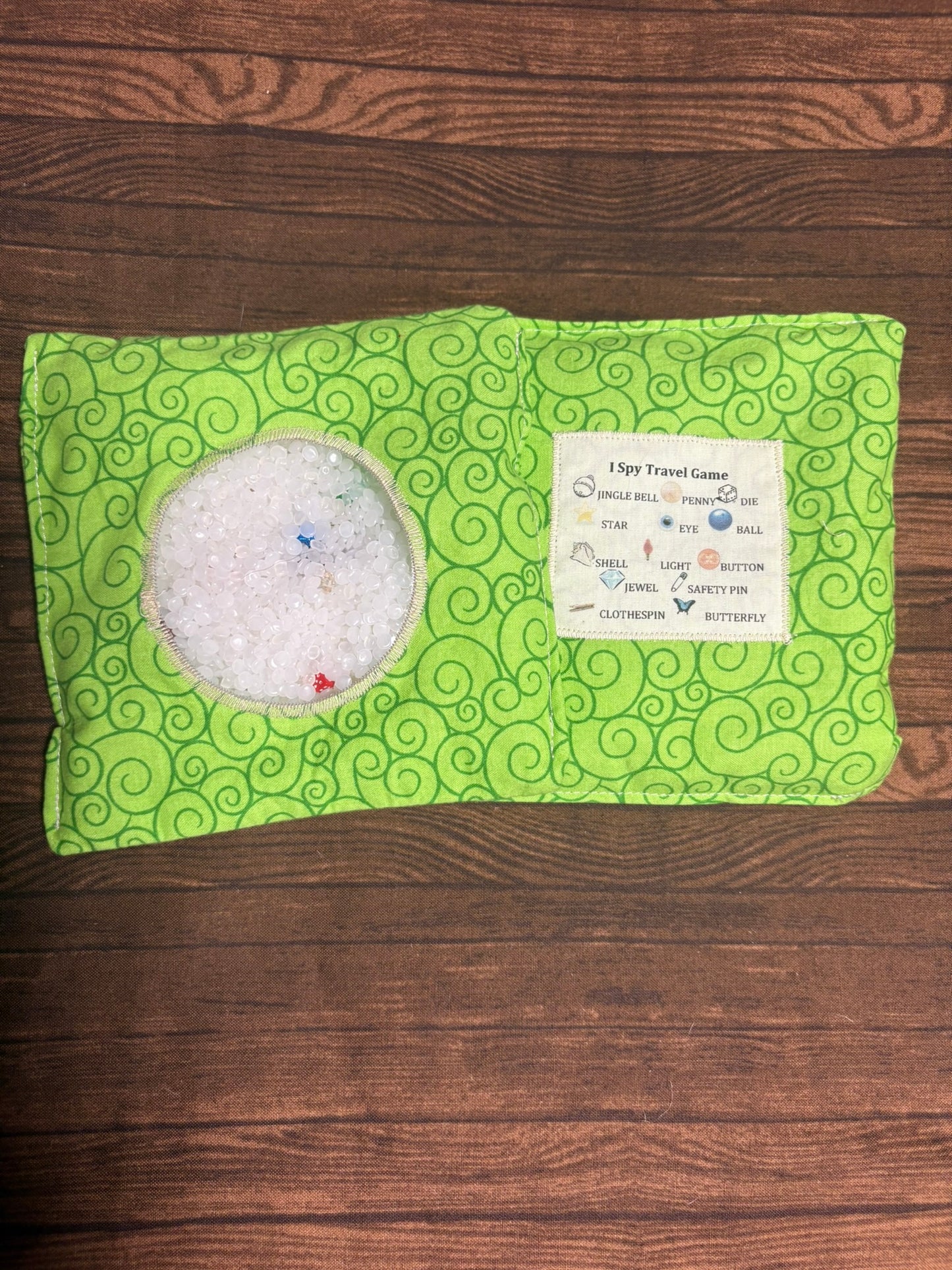 Hand-Crafted I Spy Travel Game – Kids Sensory Search Bean Bag