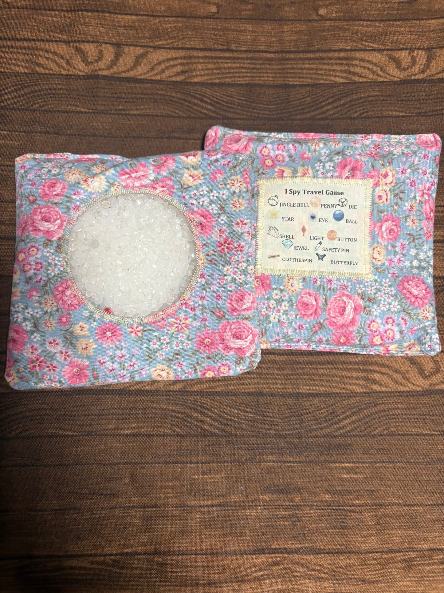 Hand-Crafted I Spy Travel Game – Kids Sensory Search Bean Bag