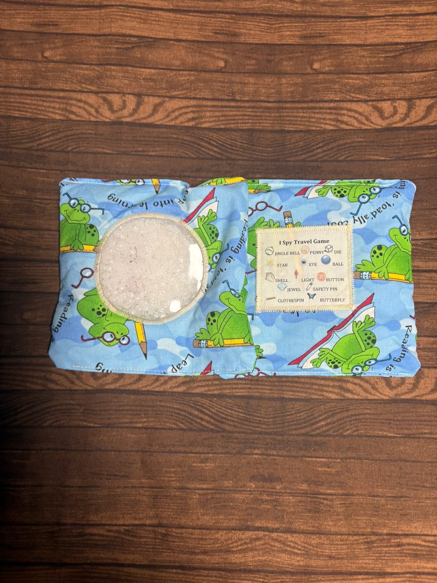 Hand-Crafted I Spy Travel Game – Kids Sensory Search Bean Bag