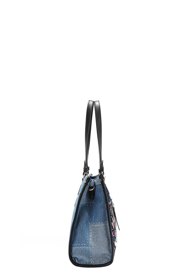 Nicole Lee USA Bosque De Amor Denim Hobo Bag