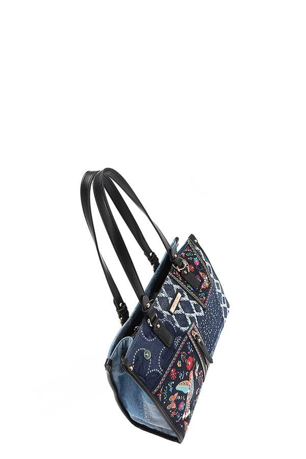 Nicole Lee USA Bosque De Amor Denim Hobo Bag