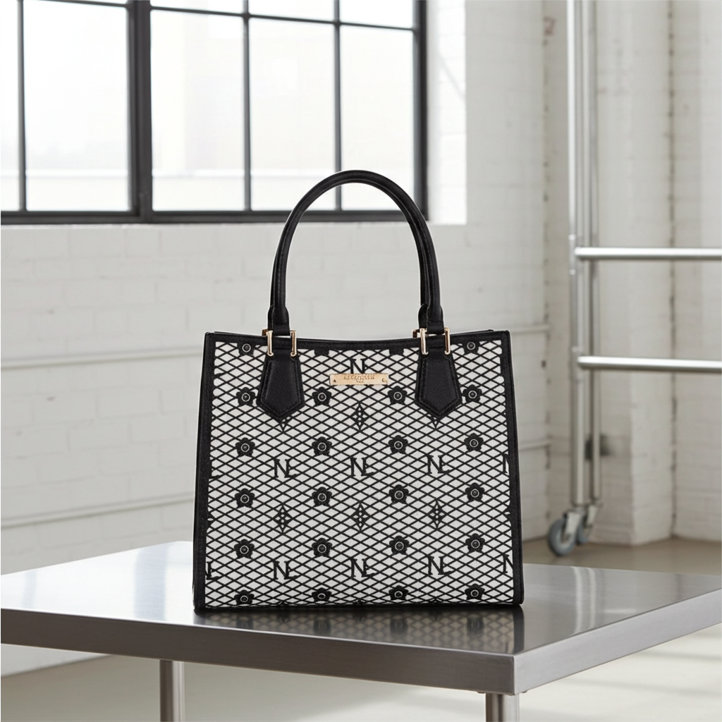 Nicole Lee USA Structured Tote Bag – Vegan Leather Tote