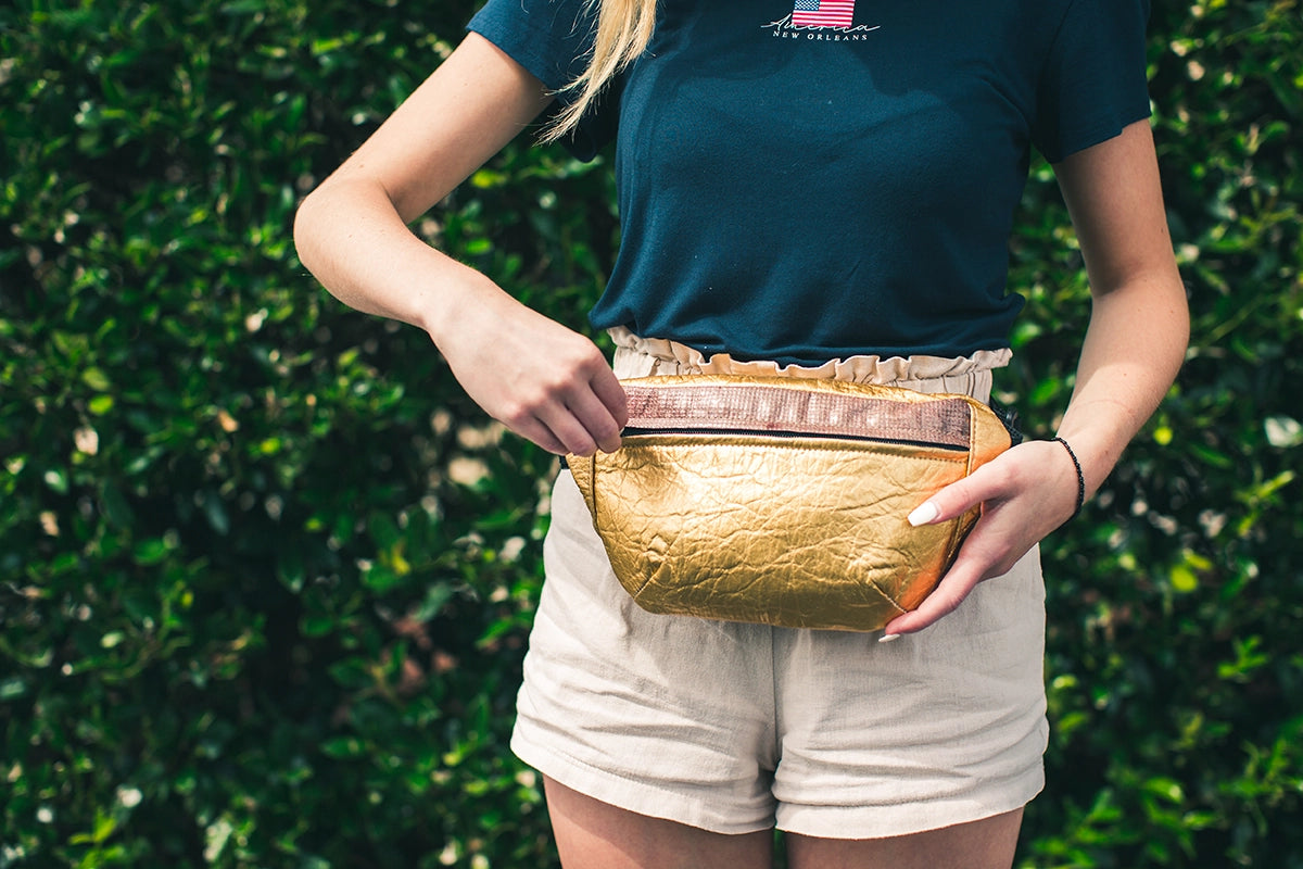 Piñatex Hip Bag | Belt Bag | Eco-Friendly & Water-Repellent