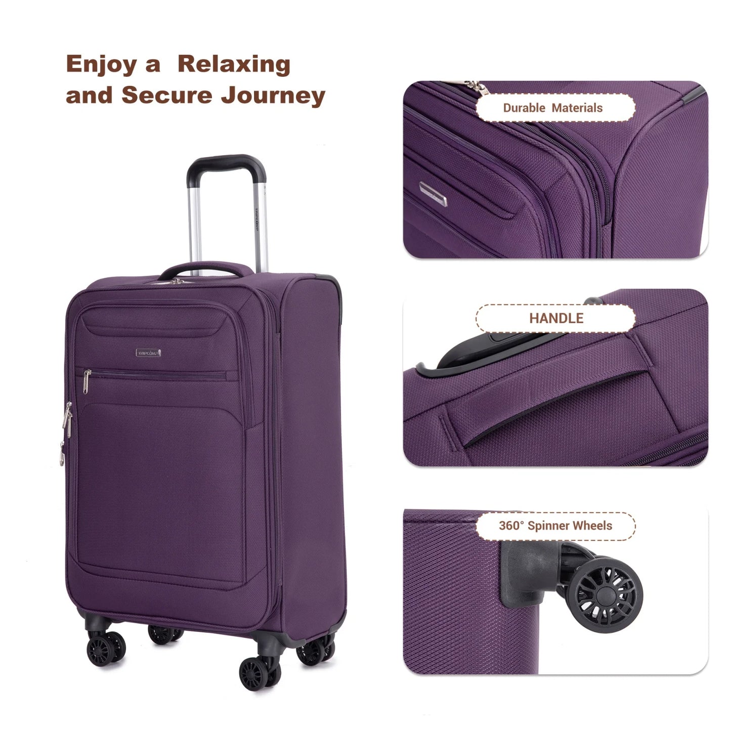 Softside 4-piece luggage Set