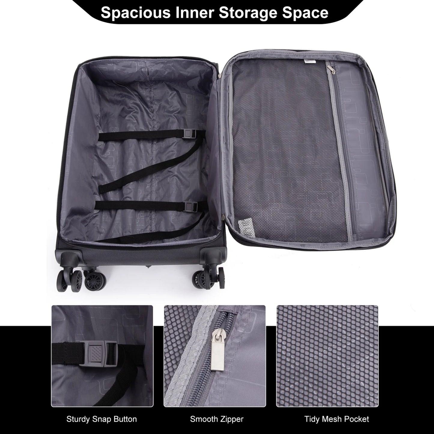 Softside 4-piece luggage Set