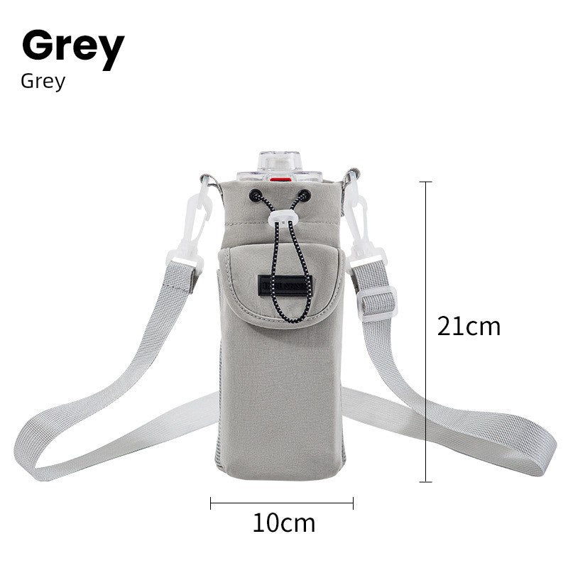 Ultimate Versatile Bottle Bag with Utility Pouch Grey