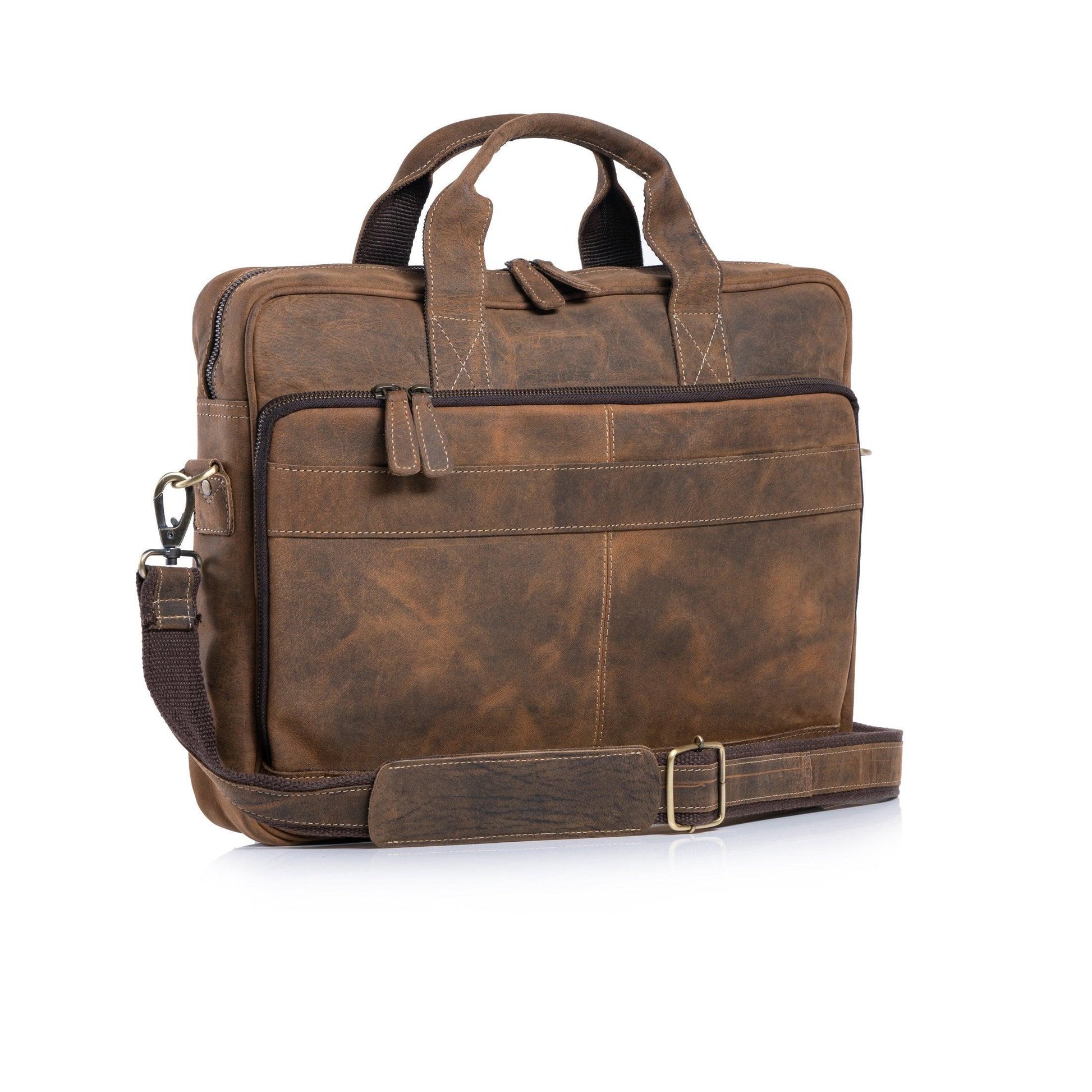 16-Inch Leather Briefcase - Buy the Bag and More