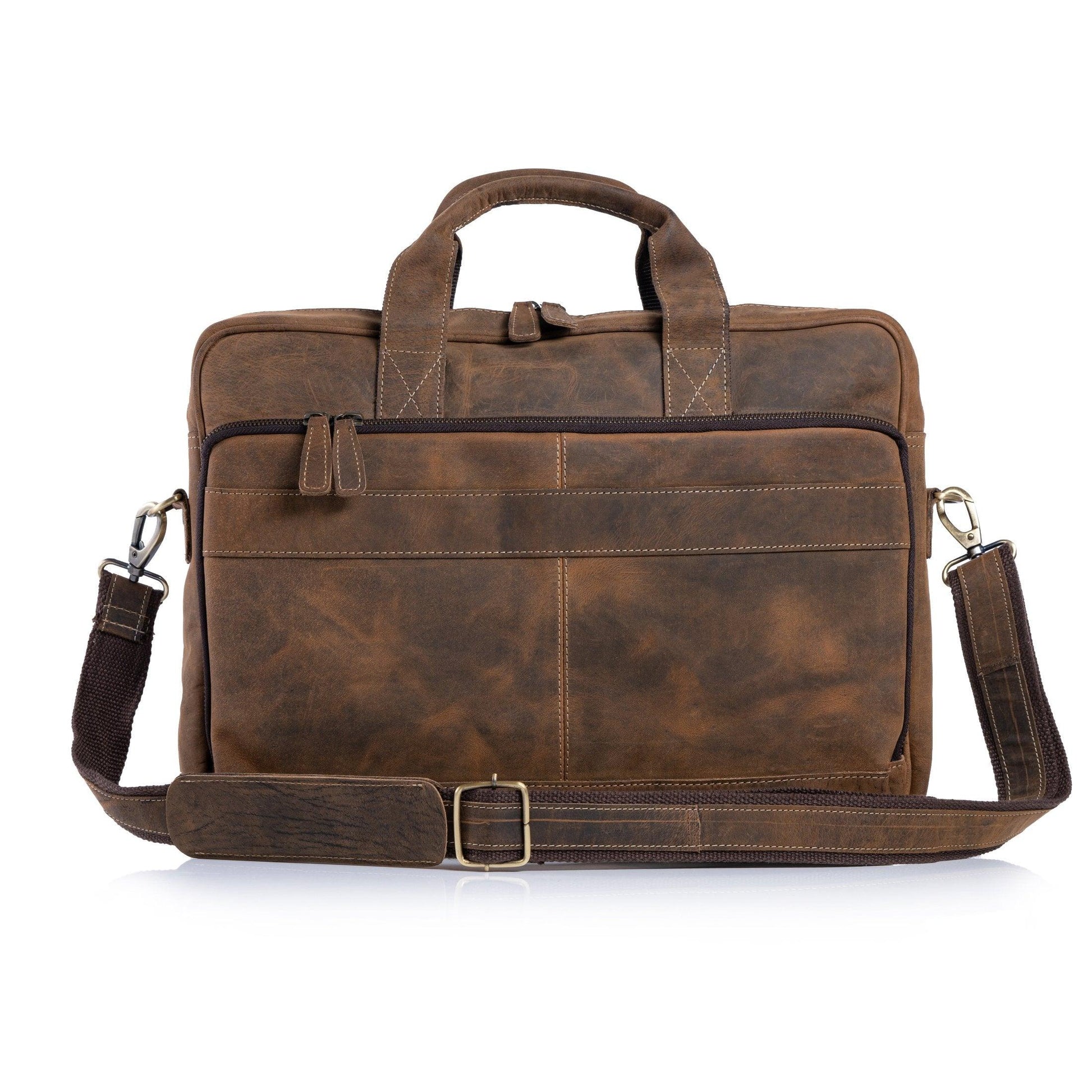 16-Inch Leather Briefcase - Buy the Bag and More