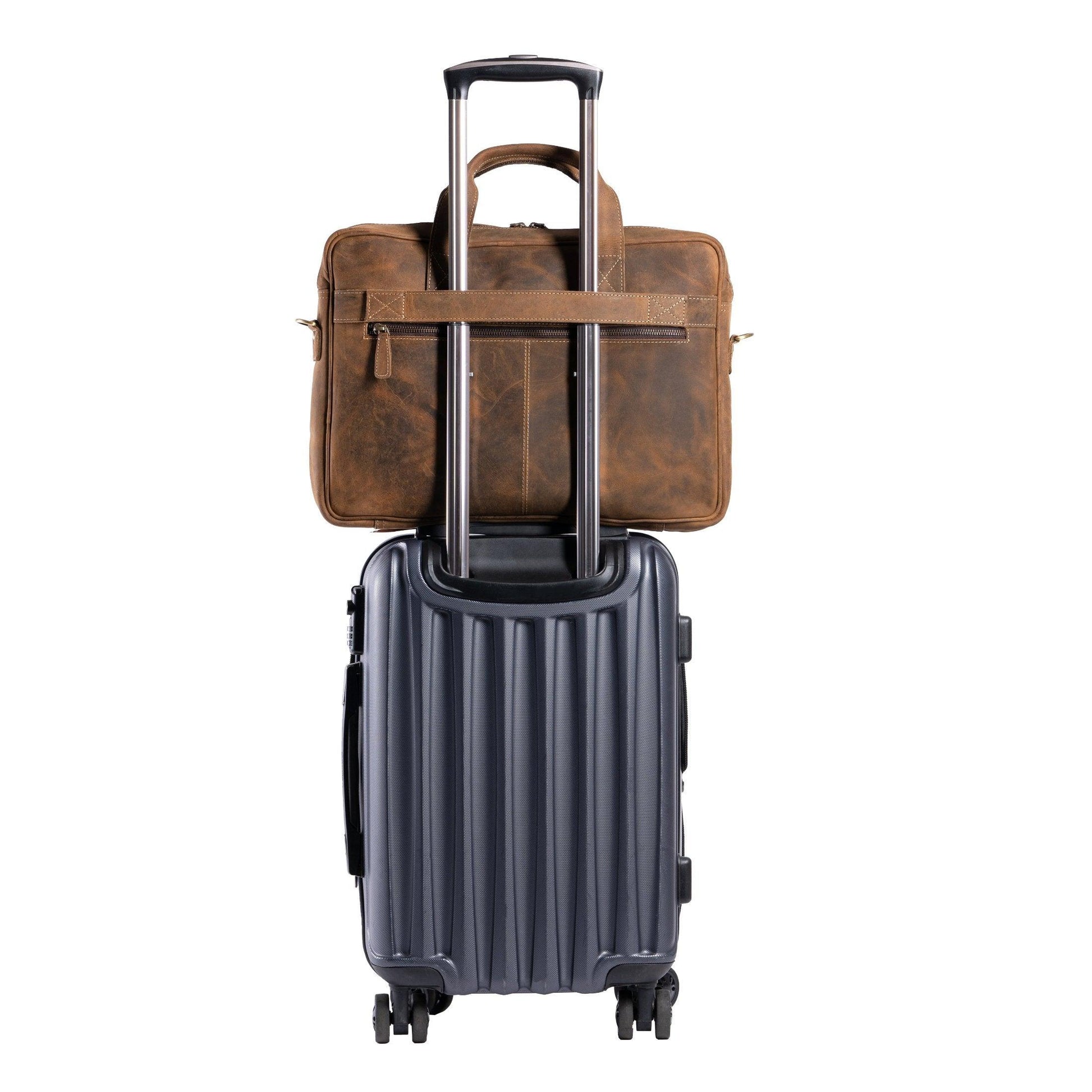 16-Inch Leather Briefcase - Buy the Bag and More