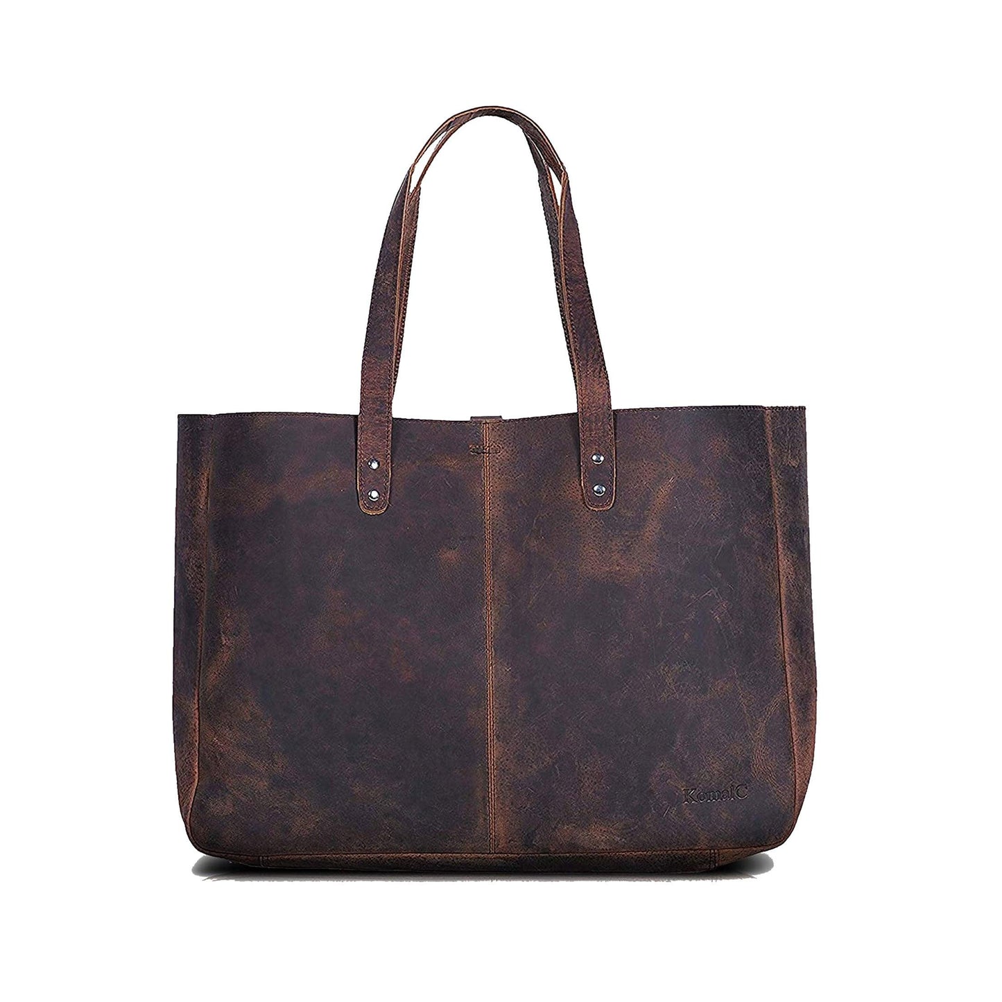 15-inch Leather Shoulder Bag Tote - Buy the Bag and More
