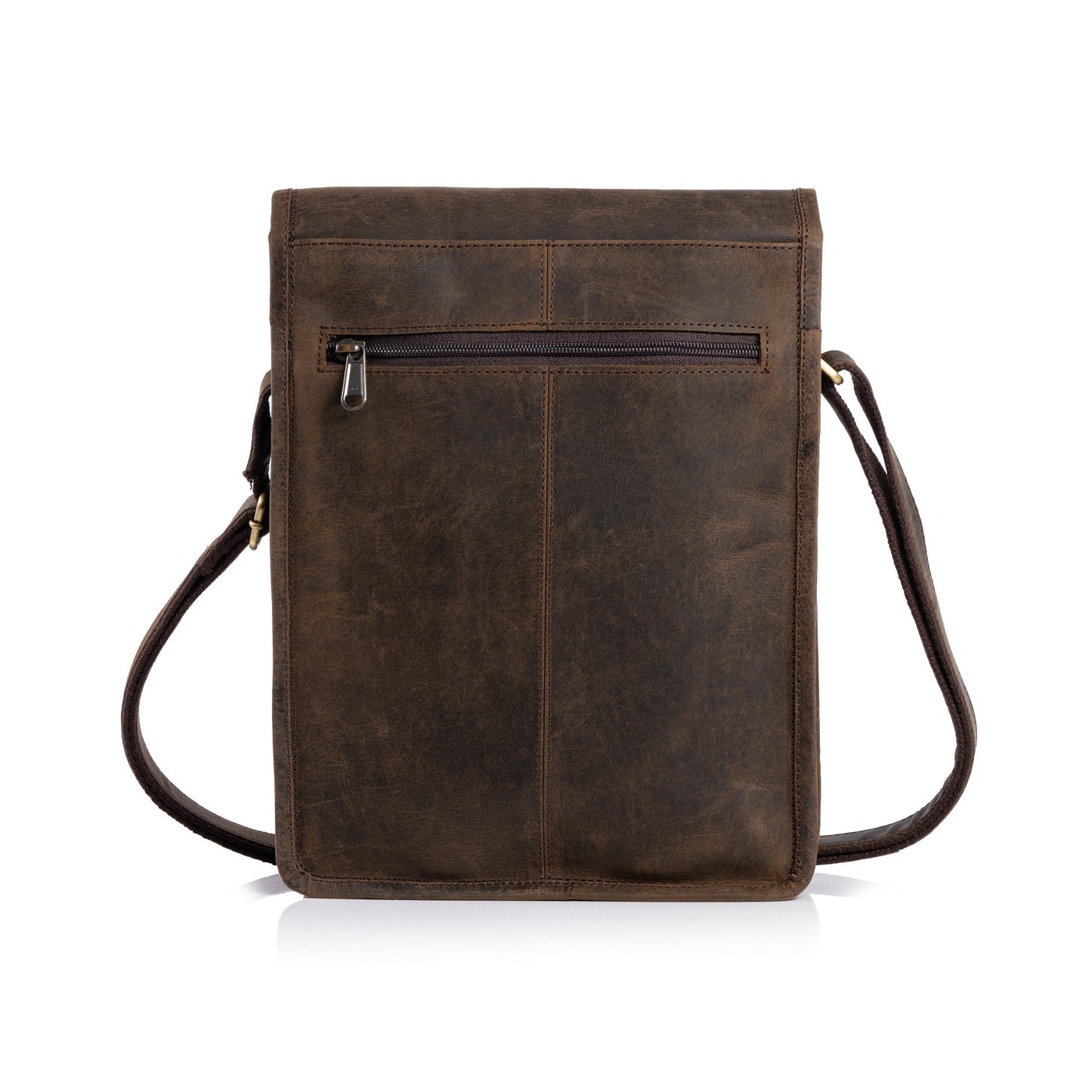 Leather 11 Inch Sturdy Leather iPad Messenger Satchel Bag - Buy the Bag and More