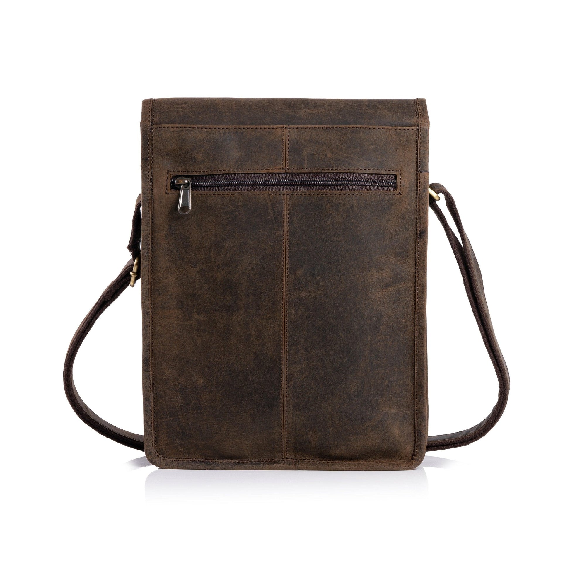 Leather 11 Inch Sturdy Leather iPad Messenger Satchel Bag - Buy the Bag and More