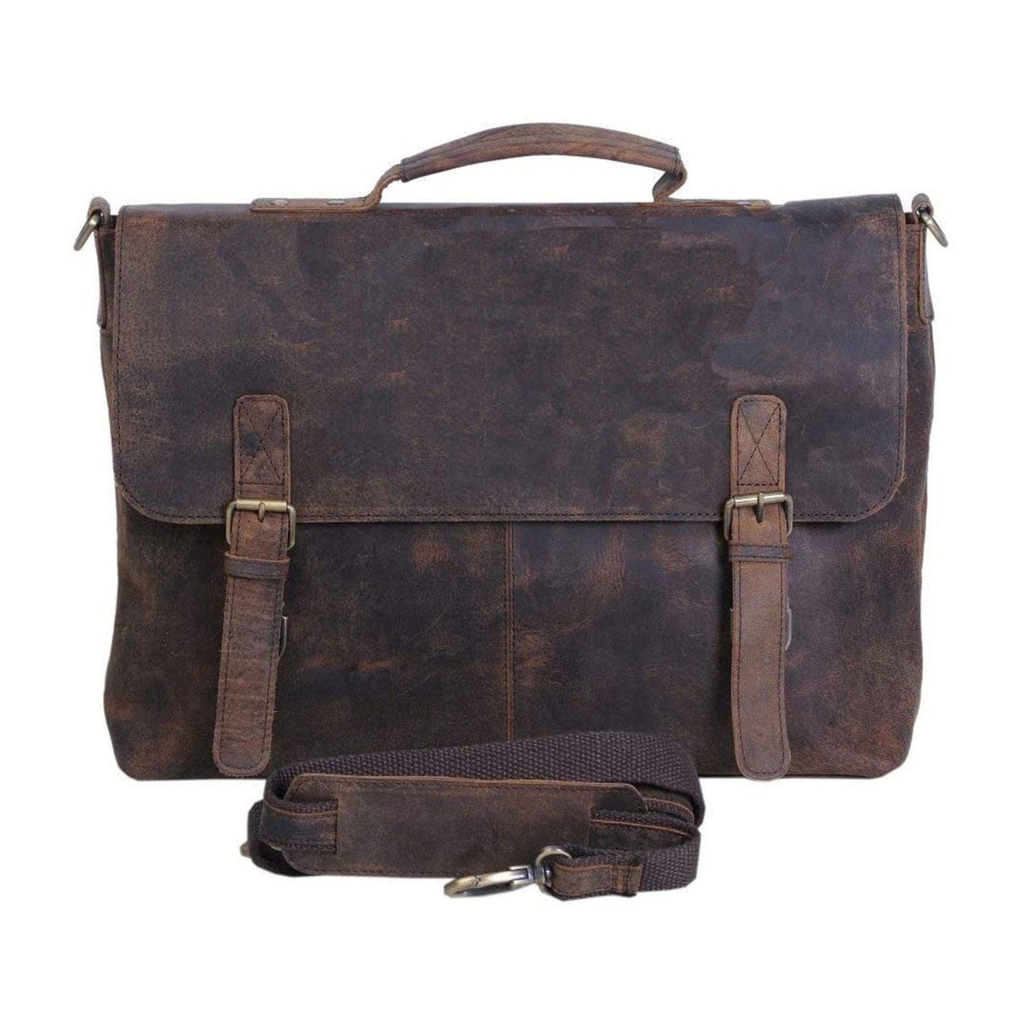 16-Inch Leather Briefcase - Buy the Bag and More
