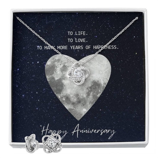 Love Knot Anniversary Necklace and Earring Set - Buy the Bag and More